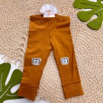 Inverno 2025 - Conj. Body Manga Longa, Babador Bandana e Calça Safari Baby - Creme