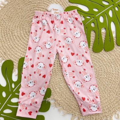 Inverno 2025 - Pijama Suede Ursinha Polar - Salmão