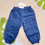 Inverno 2025 - Conj. Casaco Ursos Capuz e Calça em Moletom - Azul Marinho