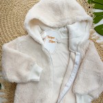 Inverno 2025 - Jaqueta em Soft com Capuz - Off White