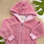 Inverno 2025 - Jaqueta em Soft com Capuz - Rosa