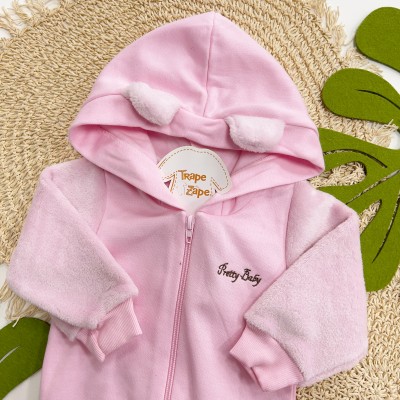 Inverno 2025 - Conj. Jaqueta Pretty Baby e Calça em Moletom - Rosa