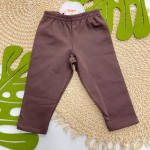 Inverno 2025 - Conj. Blusa "Hello" e Calça Legging - Rosa e Marrom