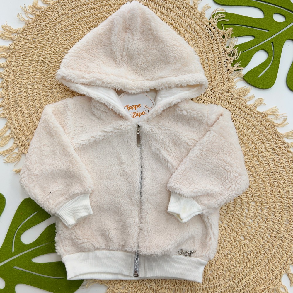 Inverno 2025 - Jaqueta em Soft com Capuz - Off White