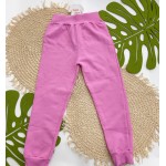 Inverno 2025 - Conj. Jaqueta com Plush e Calça em Moletom - Rosa