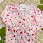 Inverno 2025 - Pijama Suede Ursinha Polar - Salmão
