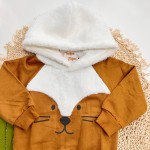 Inverno 2025 - Conj. Casaco em Moletom Raposa e Calça - Ferrugem