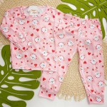 Inverno 2025 - Pijama Suede Ursinha Polar - Salmão