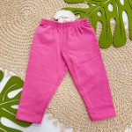 Inverno 2025 - Conj. Blusa "Hello" e Calça Legging - Off White e Pink 