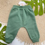 Inverno 2025 - Conj. Blusa Bear Cute e Calça em Moletom - Verde