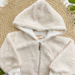 Inverno 2025 - Jaqueta em Soft com Capuz - Off White