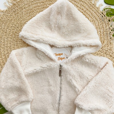 Inverno 2025 - Jaqueta em Soft com Capuz - Off White