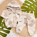 Inverno 2025 - Conj. Jaqueta com Capuz e Calça Simba - Areia