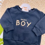 Inverno 2025 - Conj. Blusão Mini Boy e Calça - Preto