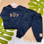 Inverno 2025 - Conj. Blusão Mini Boy e Calça - Preto