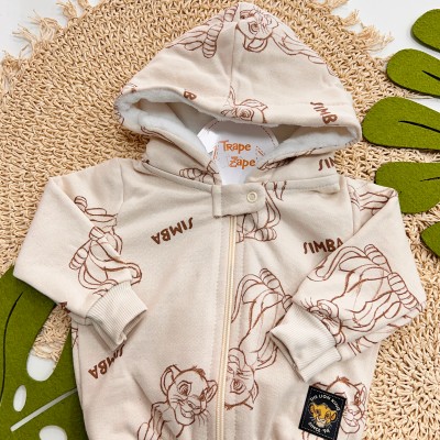 Inverno 2025 - Conj. Jaqueta com Capuz e Calça Simba - Areia