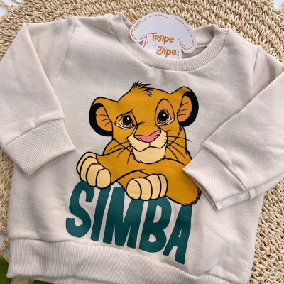 Inverno 2025 - Conj. Casaco e Calça de Moletom Simba - Areia e Verde