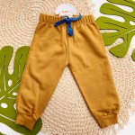 Inverno 2025 - Conj. Blusão Urso Fofo e Calça em Moletom - Azul e Ferrugem