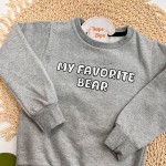 Inverno 2025 - Conj. Casaco "My Favorite Bear" e Calça em Moletom - Mescla