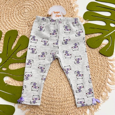 Inverno 2025 - Conj. Jaqueta Cute Love Kitty e Legging - Lilás