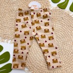  Inverno 2025 - Conj. Blusa com Gola em Lese e Legging Baby Bear -Vermelho