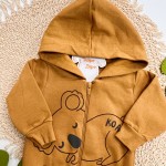 Inverno 2025 - Conj. Jaqueta Koala e Calça em Moletom - Ferrugem