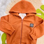 Inverno 2025 - Conj. Jaqueta com Capuz e Calça Boys - Ferrugem