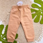 Inverno 2025 - Conj. Blusão "Good Day" Flores e Calça em Moletom - Bege