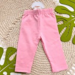Inverno 2025 - Conj. Colete em Plush, Blusa Raposa e Legging - Rosa