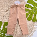Inverno 2025 - Conj. Colete em Plush, Blusa Raposa e Legging - Off White e Areia
