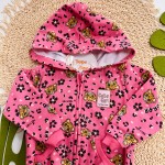 Inverno 2025 - Conj. Jaqueta e Calça Oncinhas - Rosa