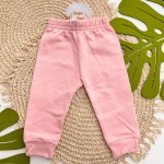 Inverno 2025 - Conjunto Lovely Girl Jaqueta com Pelinhos e Capuz e Calça Moletom - Rosa