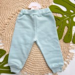 Inverno 2025 - Conj. Blusão "Good Day" Flores e Calça em Moletom - Verde