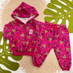 Inverno 2025 - Conj. Jaqueta e Calça Oncinhas - Pink