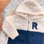 INVERNO 2025 - Conj. Jaqueta "R" em Soft e Calça em Moletom - Azul Marinho