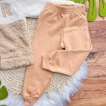 INVERNO 2025 - Conj. Jaqueta "R" em Soft e Calça em Moletom - Areia