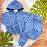  INVERNO 2025 - Conj. Jaqueta e Calça em Moletom Tigres - Azul