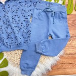  INVERNO 2025 - Conj. Jaqueta e Calça em Moletom Tigres - Azul