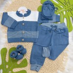 Kit Algodão Doce - Azul Jeans 