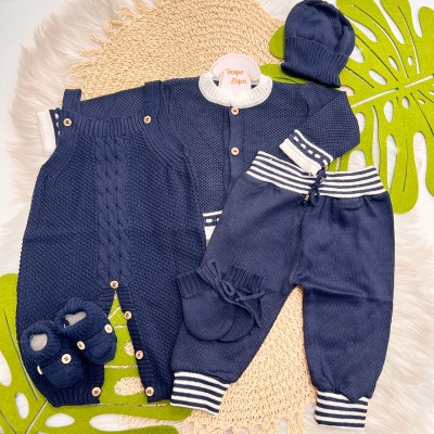 Kit Algodão Doce - Azul Marinho