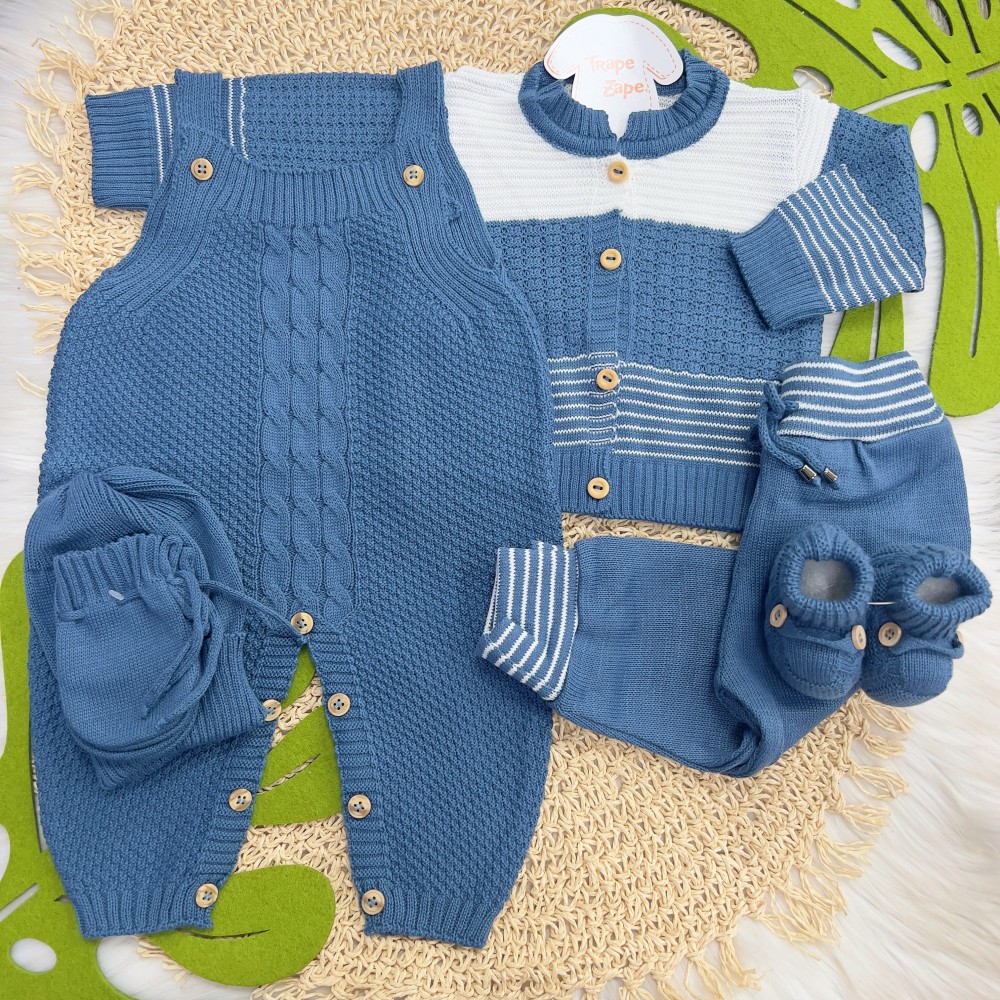 Kit Algodão Doce - Azul Jeans 