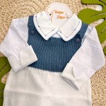 Kit Mauricinho - Azul Jeans Gola Linha e Asterisco 
