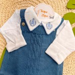 Kit Mauricinho - Azul Jeans Gola Ursinho Vies e Ramo