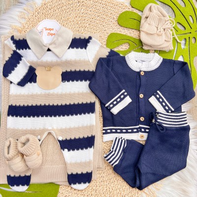 Kit Presente dos Sonhos- Elegância Marinho e Bege