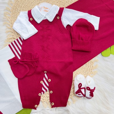 Saída de Maternidade Taylor Vermelho