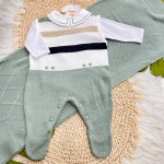 Saída de Maternidade Oliver - Verde e Branco