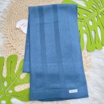  Saída de Maternidade Theodoro Liso - Azul Jeans e Bege