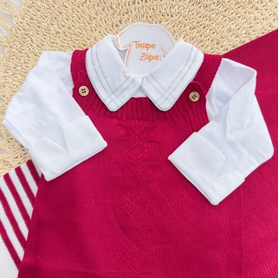 Saída de Maternidade Taylor Vermelho