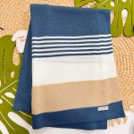  Saída Maternidade Theodoro - Azul Jeans e Bege
