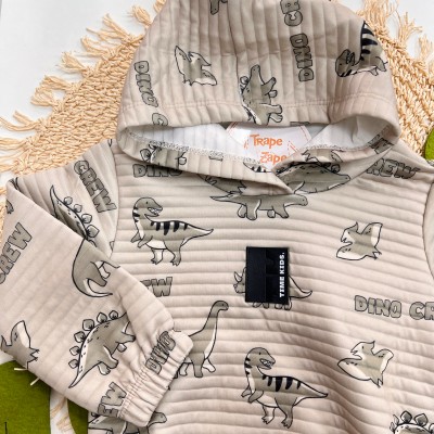  Inverno 2025 - Conj. Blusão Dino Crew e Calça em Moletom - Verde
